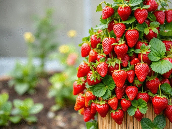 Growing Strawberries in Tower Planters