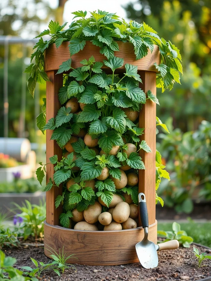 Growing Potatoes in Towers