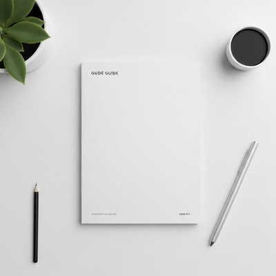 Digital guide or eBook mockup