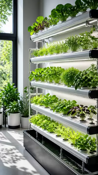Hydroponic garden setup