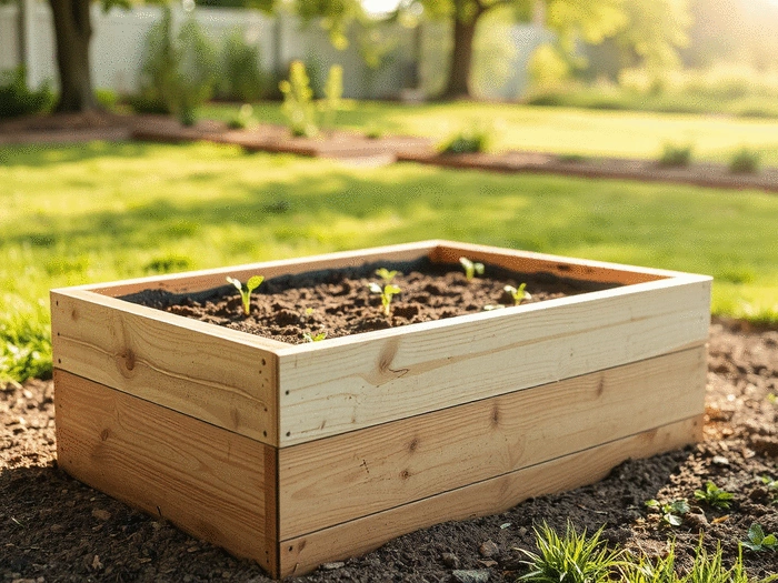 Building a Wooden Raised Garden Bed