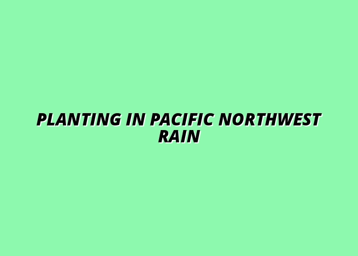 Planting in Pacific Northwest Rain