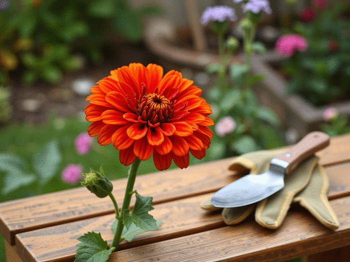 planting zinnias