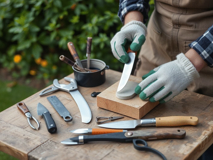 Sharpen Your Garden Tools at Home