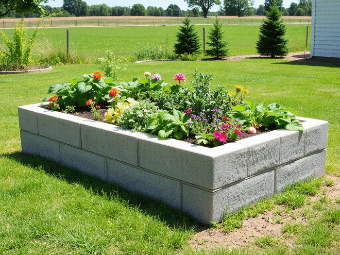 Building a Concrete Block Garden