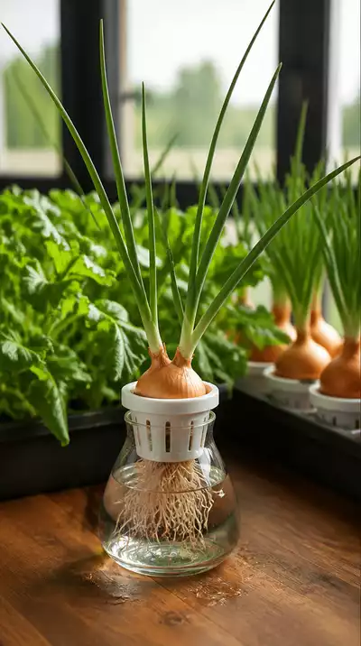 Hydroponic bulbs in use with plants