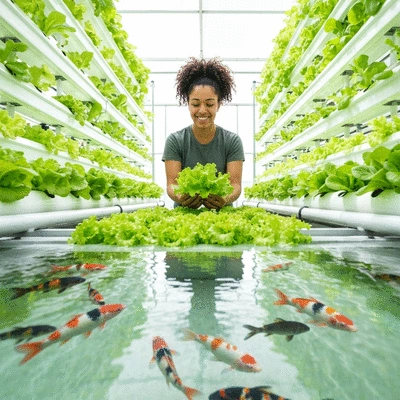 Aquaponics farm visit